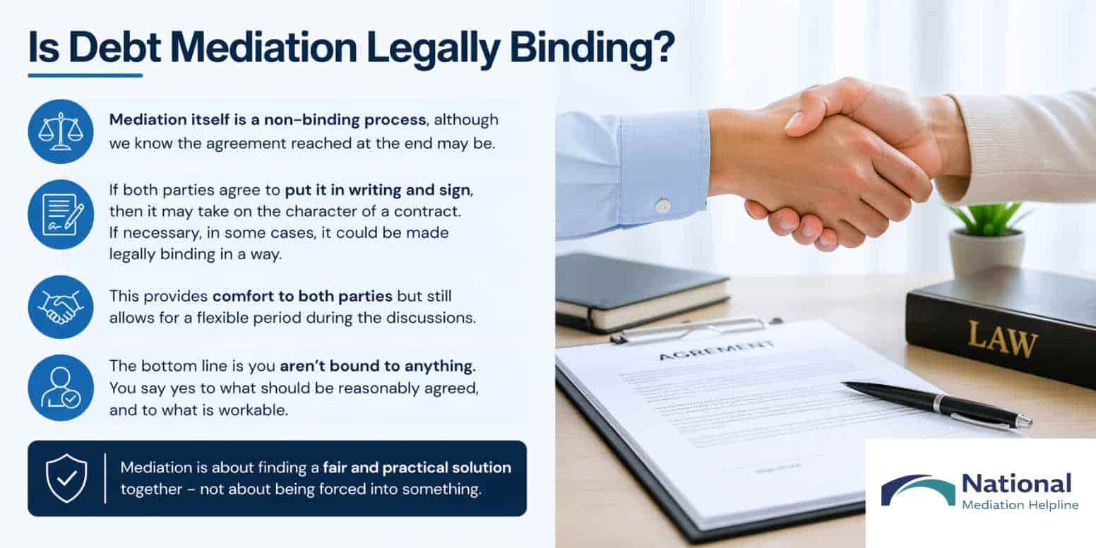 Is Debt Mediation Legally Binding Bolton