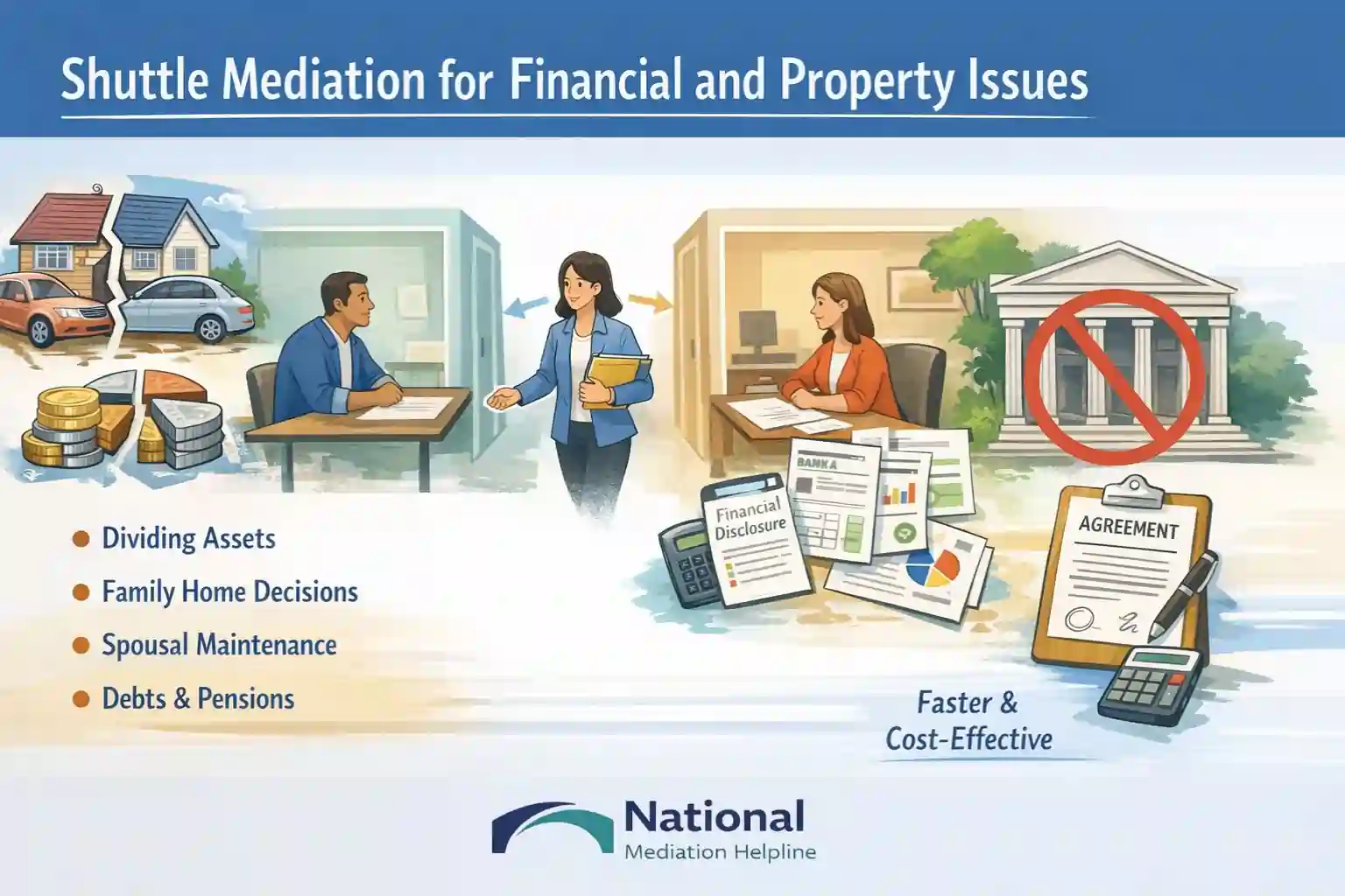 Shuttle Mediation for Financial and Property Issues Bolton